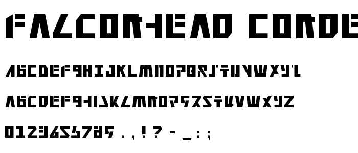 Falconhead Condensed font